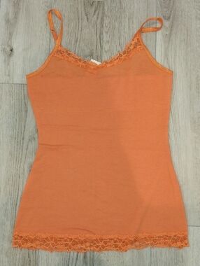 Nwt Maurices Orange Lace-Trim Camisole